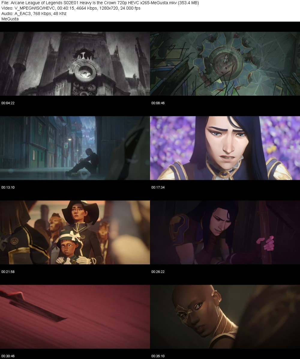 Arcane League of Legends S02E01 Heavy Is the Crown 720p HEVC x265-MeGusta