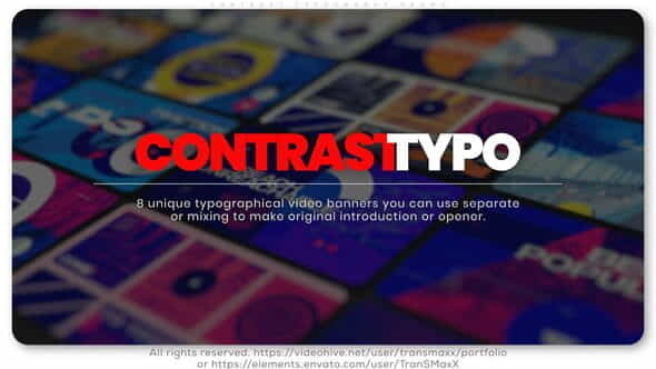 Contrast Typography Promo - VideoHive 25900458