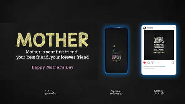 Mothers Day Text - VideoHive 45649440