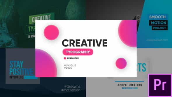 Creative Typography - Premiere Pro - VideoHive 26180976