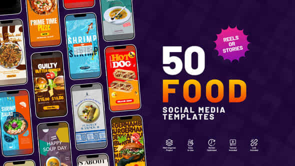 Food Instagram Stories - VideoHive 54146069