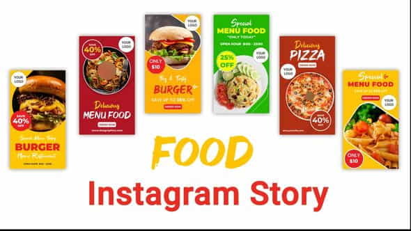 Food Instagram Story Pack - VideoHive 33210862