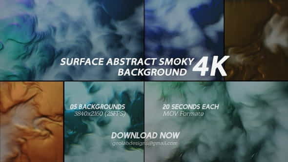 Surface Abstract Smoky Background 4K - VideoHive 26737808