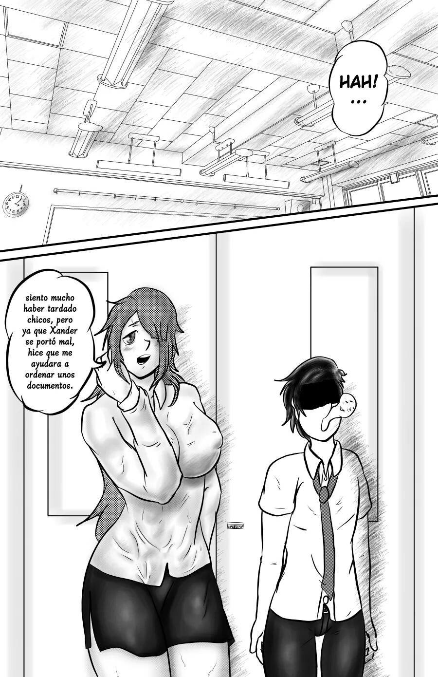 Pasandola muy bien con mi linda profesora - capitulo 1 un dia normal normal en la escuela - 35