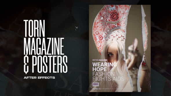 Torn Paper Magazine and Posters - VideoHive 37681852