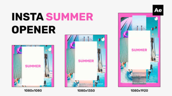 Instagram Summer Opener - VideoHive 52832358