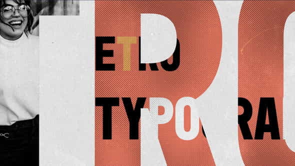 Retro Typography Intro - VideoHive 36383727