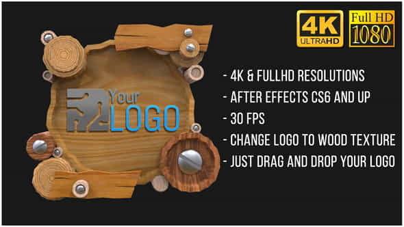 Wooden Logo (AfterFX) - VideoHive 23435315
