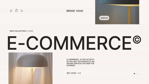 Minimalistic E-Commerce Promo - VideoHive 39178319