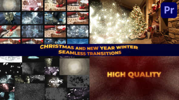 Christmas And New Year Winter Seamless Transitions For Premiere Pro - VideoHive 48823924