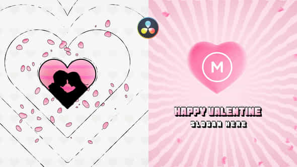 Valentine Retro Logo Reveal - VideoHive 50573073