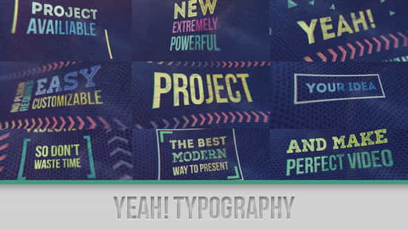 Yeah! Typography - VideoHive 6629492