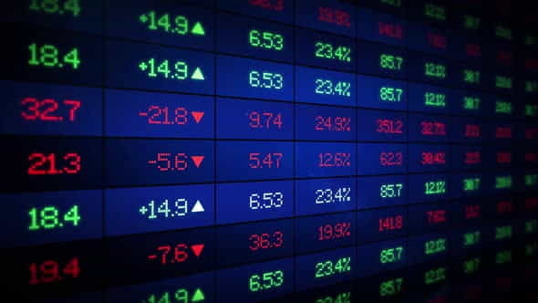Stock Market Ticker Board - VideoHive 33799854
