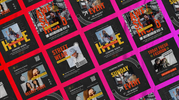 Orven Streetwear Instagram Posts - VideoHive 48834307