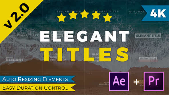 Elegant Titles After Effects - VideoHive 24697526