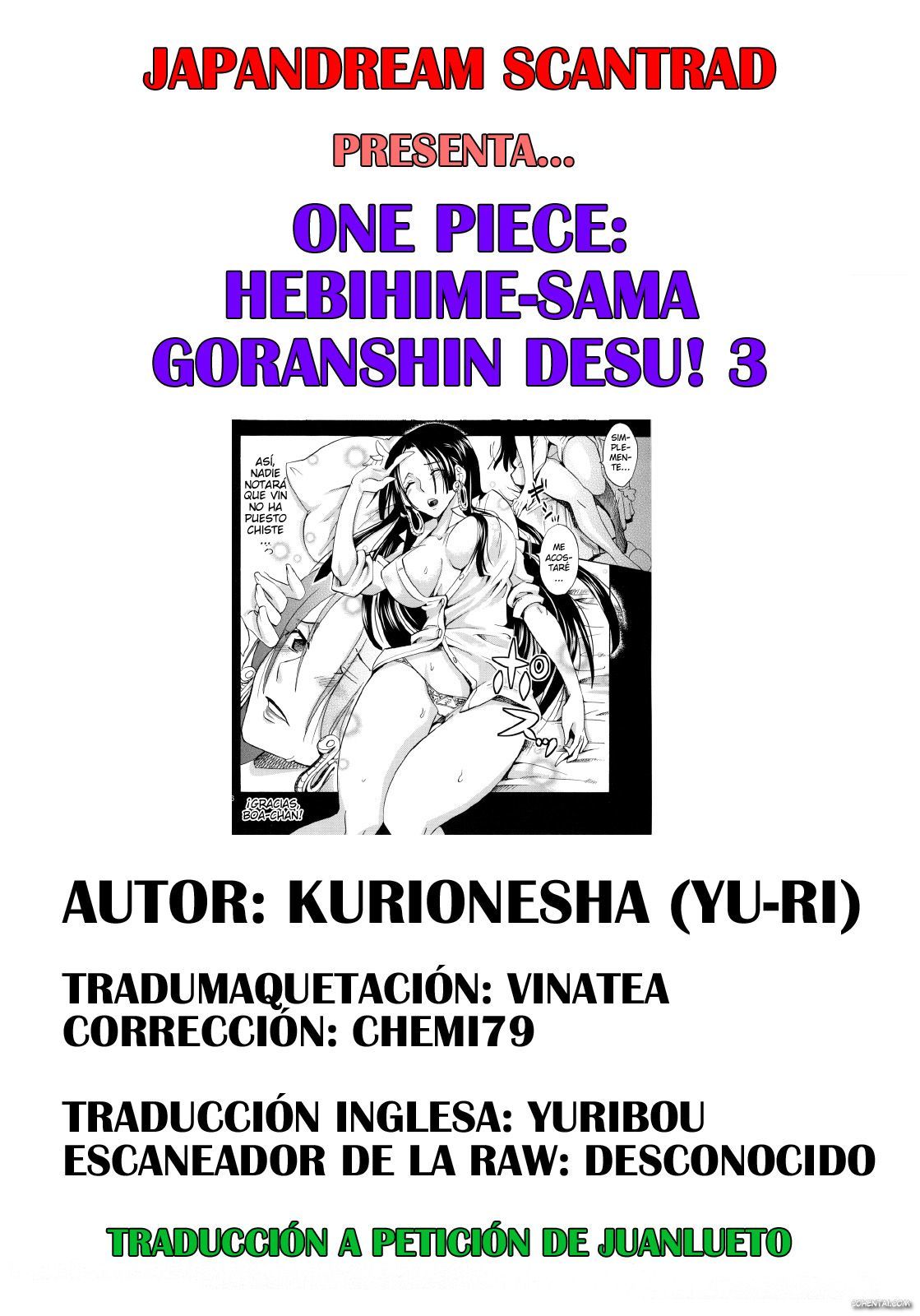 Hebihime-sama Goranshin desu! 3 (One Piece)