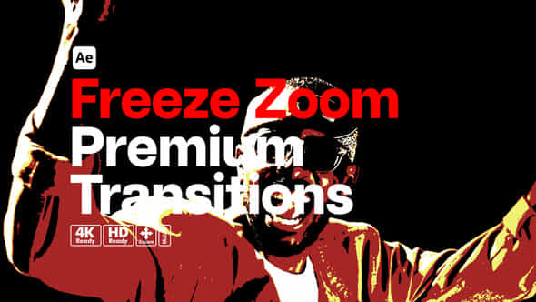 Premium Transitions Freeze Zoom - VideoHive 57923385
