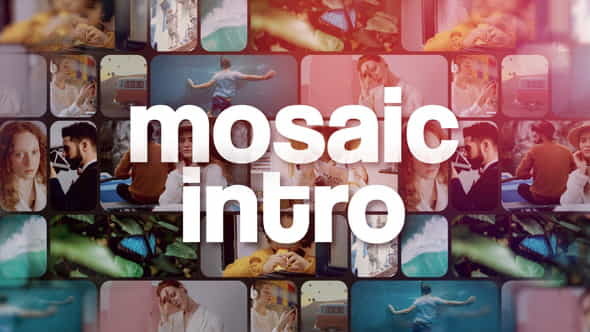 Mosaic Multi Photo Intro - VideoHive 34388375