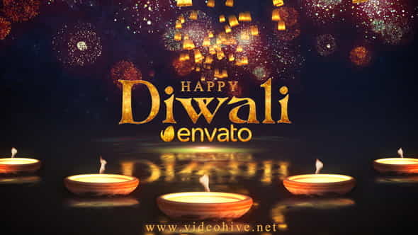 Diwali Sky Lantern - VideoHive 22793284
