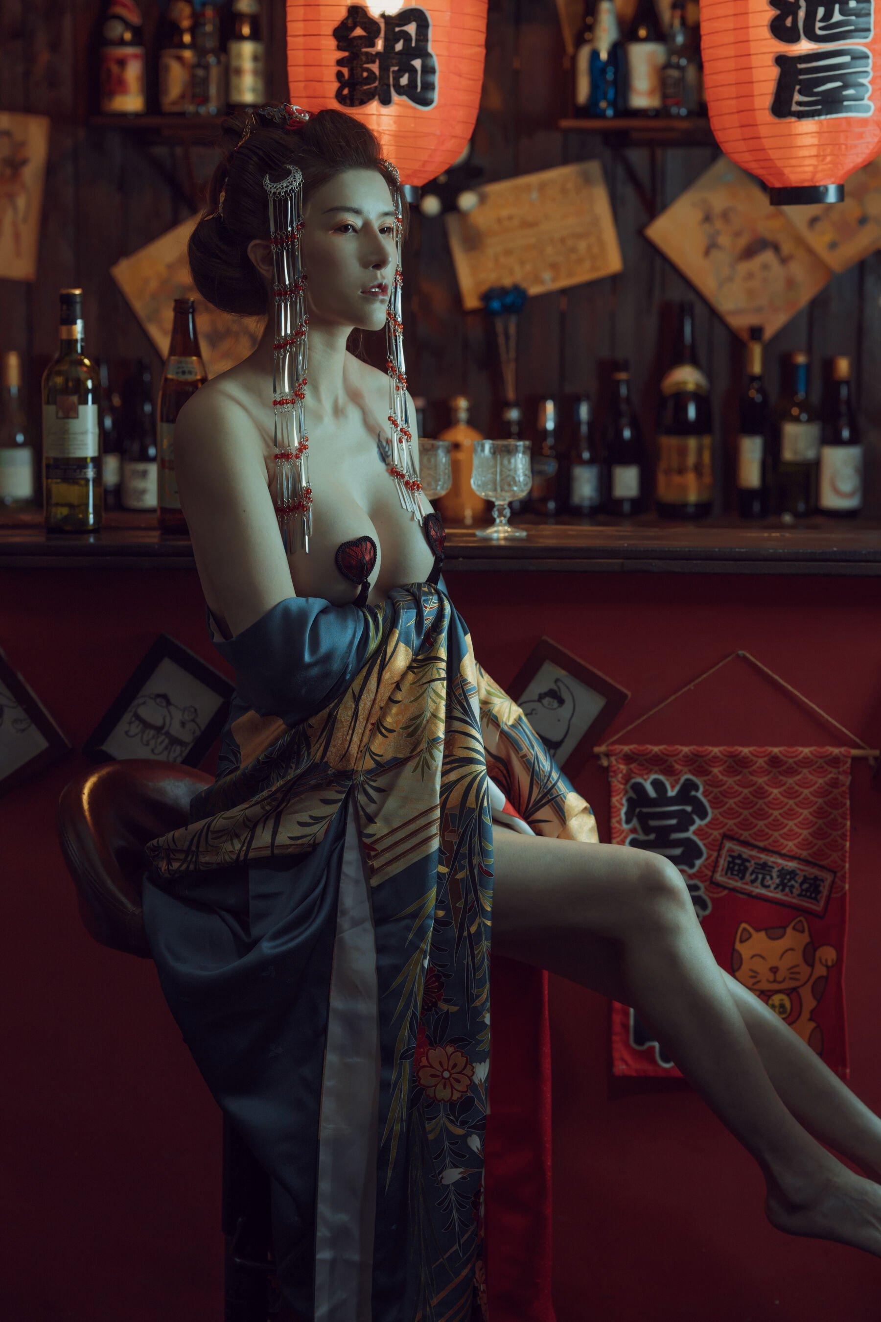 未分类性感写真 鹿八岁《酒醉的和服少女》(15)