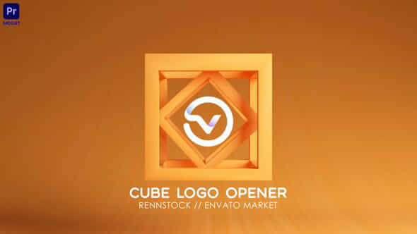 3D Cube Logo - VideoHive 52723294
