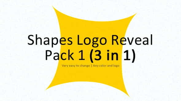 Shapes Logo Reveal Pack 1 - VideoHive 4720968