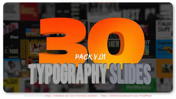 Typography Bundle Pack - VideoHive 57786703