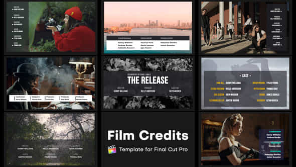 Film Credits For Fcpx - VideoHive 52458296