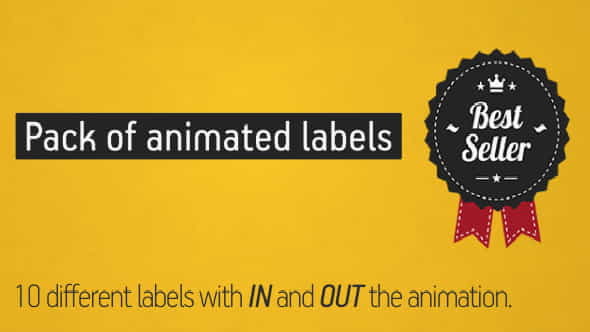 Animated Labels Pack - VideoHive 4412248