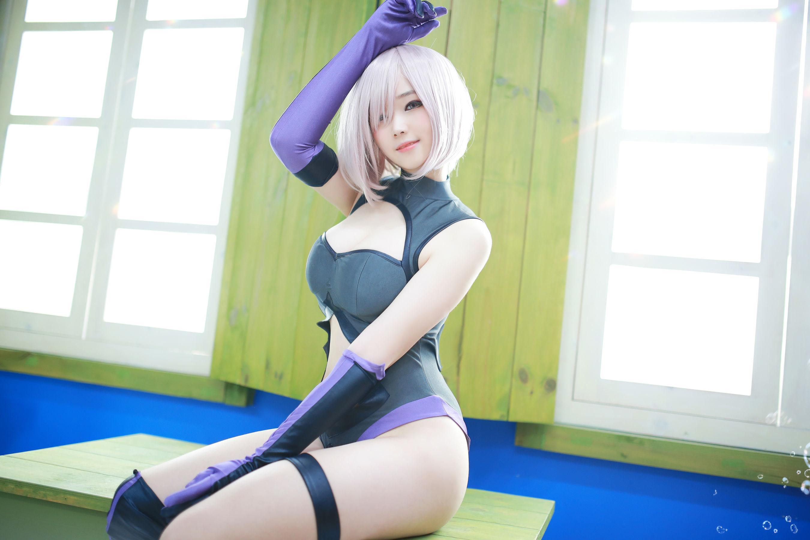 韩国妹子BamBi 《Fate_Grand Order – Mash Kyrielight (Shielder)》 写真集(18)