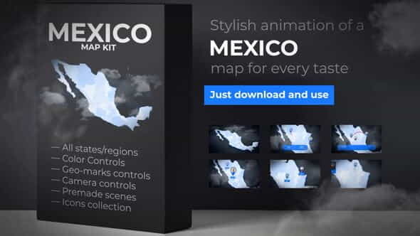 Mexico Map - United Mexican - VideoHive 24049254