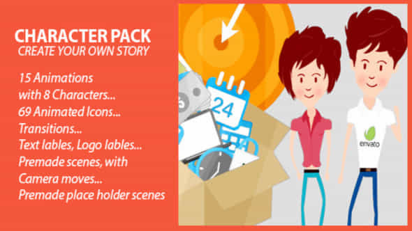 Character Pack Create Your Own Story - VideoHive 7046241