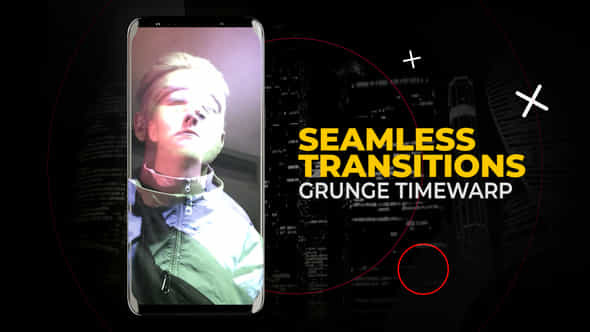 Vertical Grunge Timewarp Transitions After Effects - VideoHive 57480281