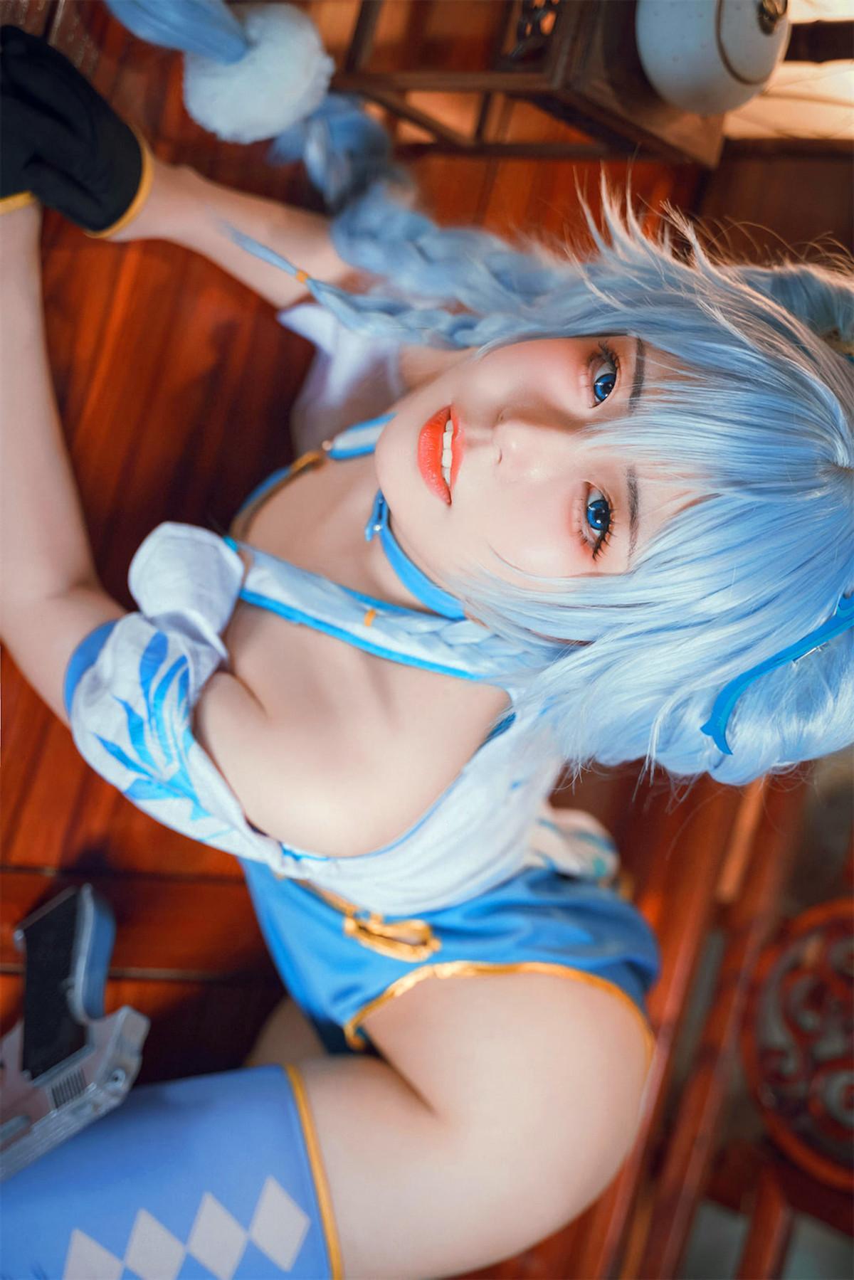 Cosplay 虎森森 少女前线 翠雀媚(10)