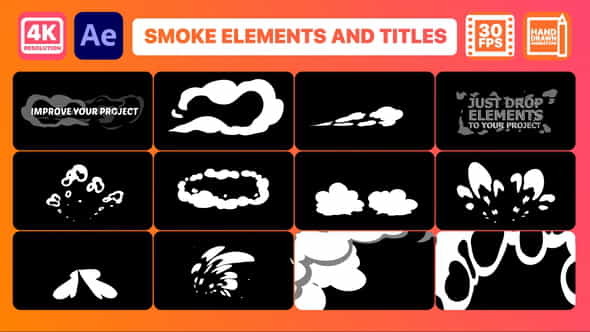 Smoke Pack And Titles | - VideoHive 32736744