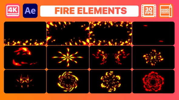 Fire Elements And Backgrounds | - VideoHive 30375515