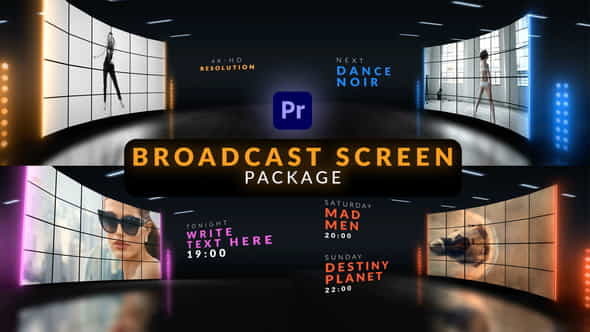 Broadcast Screen Package for Premiere - VideoHive 31219747