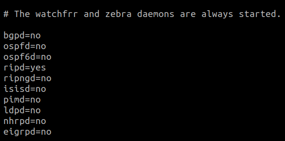 FRR守护程序重新启动 FRR daemon restart