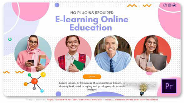 E-learning Online Education - VideoHive 36793353