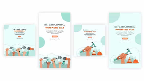 International Workers Day - VideoHive 39082128