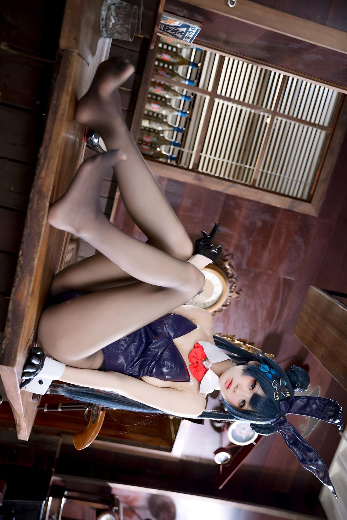 Cosplay 九柒喵 – 蔚蓝档案 龙华妃咲 兔女郎(1)