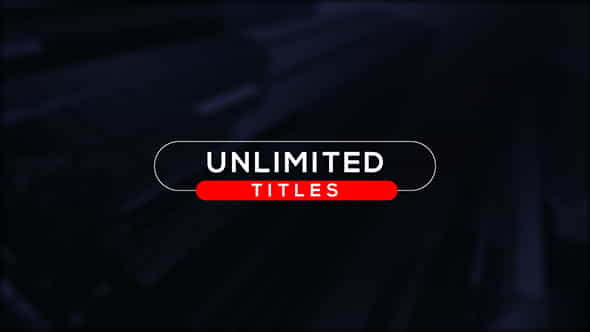 Unlimited Minimal Titles - VideoHive 19074649