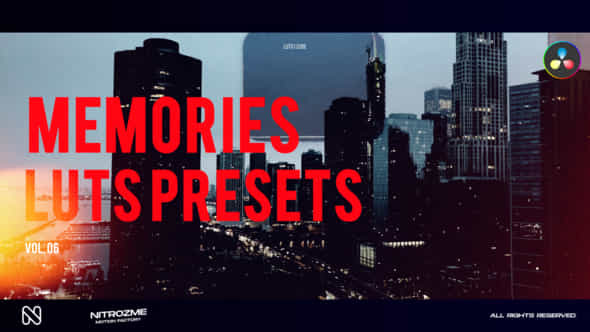 Memories Lut Vol 06 For Davinci Resolve - VideoHive 49365556