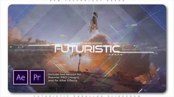 Futuristic Parallax Slideshow - VideoHive 28736600