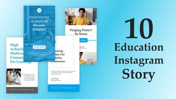 Education Instagram Stories Template - VideoHive 33074295