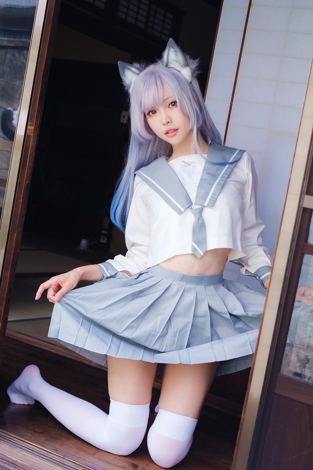 Cosplay ElyEE子 Veranda White Cat緣廊白貓(30)