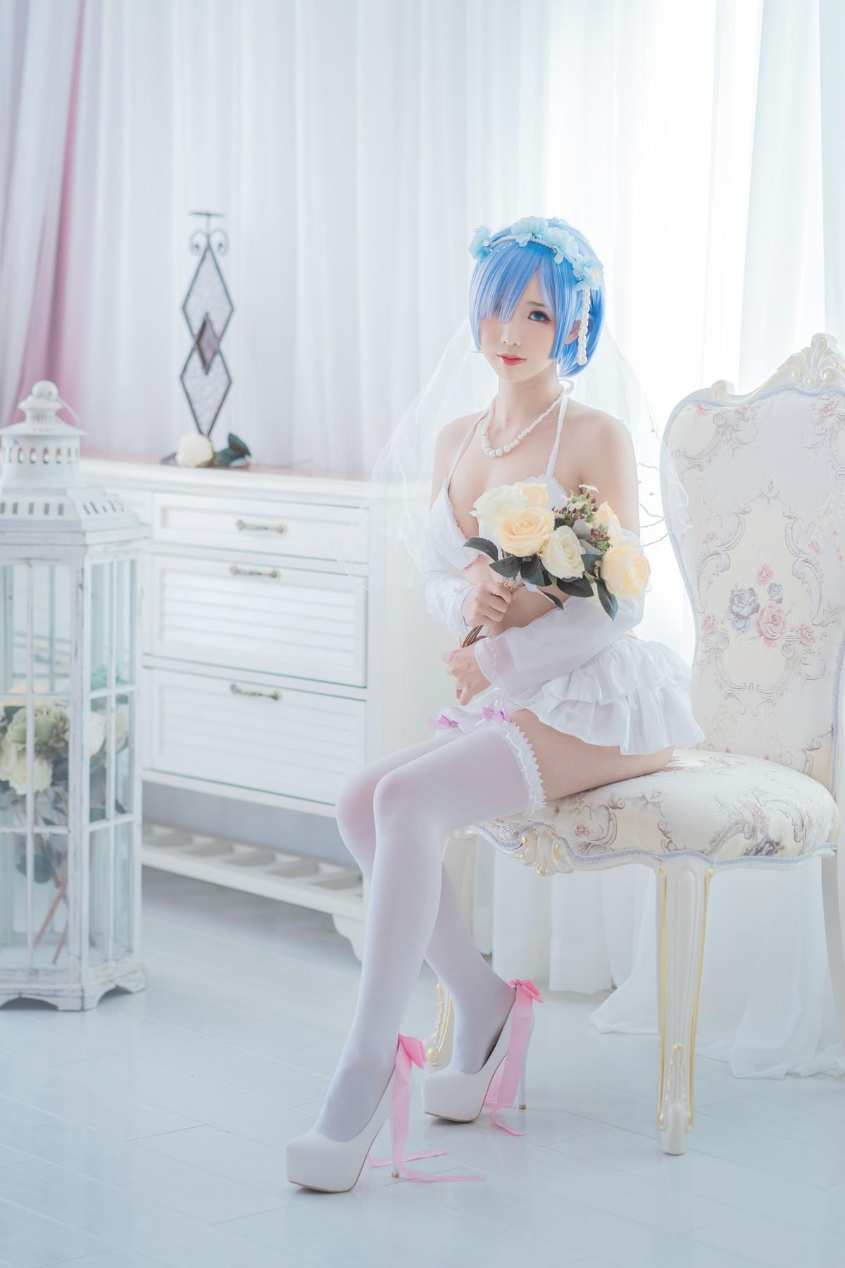 Cosplay 面饼仙儿 花嫁蕾姆(5)