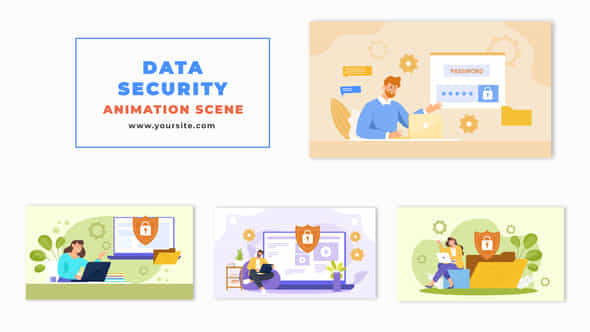 Flat Vector Cyber - VideoHive 48569076