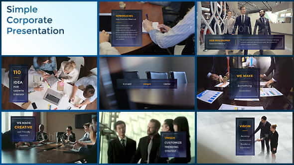 Simple Corporate Presentation - VideoHive 19261194