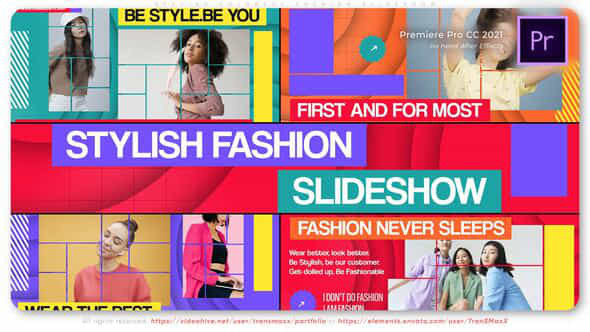 Stylish Colorful Fashion Slideshow - VideoHive 49217480